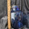 Vintage Cobalt Blue 4-Quart Glass Canister | Wills Bakery | Homestyle Bread & Cookies Jar - Image 3