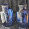 Vintage Cobalt Blue 4-Quart Glass Canister | Wills Bakery | Homestyle Bread & Cookies Jar - Image 6
