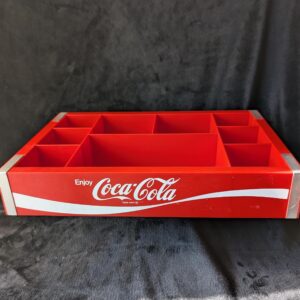 Vintage Coca-Cola Refreshment Tray | Heavy Plastic Organizer | Retro Soda Advertising Display Tray | 18" x 12" Classic Enjoy Coca Cola Caddy