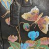 Anna by Anuschka Leather Purse | Hand Painted Butterfly and Floral Bag | 14" Wide | Interior Divider and Pockets | Artistic and Functional - Image 3
