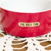 Christmas Chokin Trinket Box | Jamestown China Made in Japan | Red Holiday Porcelain with 24K Gold Trim | Poinsettia Lid | Elegant Gift Idea - Image 4