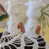 Vintage Cow Salt and Pepper Shakers | Cute Cow Set with Brown Spots and Bows | Farmhouse Salt & Pepper Set | Barnyard Fun - Image 4