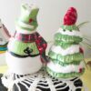 Fitz and Floyd Christmas Tree & Snowman Salt and Pepper Shaker Set | Ceramic Holiday Shakers | Collectible Christmas Kitchen Decor - Image 7