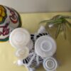 Vintage Tupperware Salt & Pepper Shaker Set | White Plastic Mini Shakers | Mid-Century Kitchenware | Retro Tabletop | 6 Inch Tall Set - Image 2