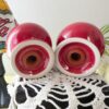 Fiestaware Scarlet Salt & Pepper Shaker Set | Fiesta Red Ball Shakers | Glossy Ceramic Pedestal Tableware | Vintage Homer Laughlin - Image 3