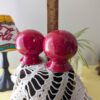 Fiestaware Scarlet Salt & Pepper Shaker Set | Fiesta Red Ball Shakers | Glossy Ceramic Pedestal Tableware | Vintage Homer Laughlin - Image 5