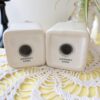 Chris Madden Forêt Salt & Pepper Shaker Set | Ivory Ceramic with Cast Iron Stand | JCPenney Home Collection | Rustic French Kitchen Decor - Image 5