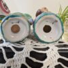 Vintage Beatrix Potter-Style Salt and Pepper Shakers | Anthropomorphic Mice with Hats | Hand-Painted Japan Figurines - Image 6
