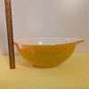 Vintage PYREX 444 Yellow Daisy Cinderella Mixing Bowl | 4 Qt Orange Sunflower Mid-Century Kitchen Classic - Image 10