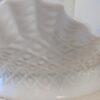 Vintage Fenton Milk Glass Epergne | Ruffled Diamond Lace Horn Vase | Elegant Mid-Century Centerpiece - Image 4