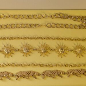 Vintage Gold Chain Belts | Cheetah, Sun, and Statement Loop Designs | Bold 1980s to Y2K Waist Jewelry | Bold Statement Accent