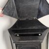 Vintage Tudor Mailtainer Mailbox | Black Metal Wall Mount Mailbox with Hooks | Industrial Farmhouse Decor - Image 3