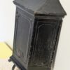 Vintage Tudor Mailtainer Mailbox | Black Metal Wall Mount Mailbox with Hooks | Industrial Farmhouse Decor - Image 2