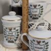 EXTREMEMLY RARE Apothecary Tea & Spice Set | Pharmacist Coffee Service with Salt and Pepper Shakers | Pharmacist Apothecary Gift Set - Image 7