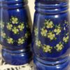Vintage Opryland USA Salt and Pepper Shakers | Cobalt Blue Floral Souvenir from Nashville, Tennessee | Made in Japan - Image 5