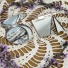 Vintage Compact Mirror | Choice of Romantic Rococo Scene or Retro Floral Design | Double-Sided Folding Makeup Mirror - Image 8