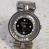 Vintage Geneva Ring Watch | Silver Toned with Crystals Finger Watch | Floating Crystals Bezel Silver Tone Quartz Timepiece | Finger Fads - Image 2