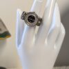 Vintage Geneva Ring Watch | Silver Toned with Crystals Finger Watch | Floating Crystals Bezel Silver Tone Quartz Timepiece | Finger Fads - Image 5