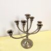 Vintage Brass Menorah | Moveable Arms | Marked “2” on All Parts | Signed GMD | 11" Tall Judaica Display - Image 5