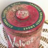 Velvet Pipe & Cigarette Tobacco Tin | Vintage Red Tobacco Canister with Pipe Illustration | Liggett and Myers Smoking Collectible - Image 2