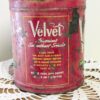 Velvet Pipe & Cigarette Tobacco Tin | Vintage Red Tobacco Canister with Pipe Illustration | Liggett and Myers Smoking Collectible - Image 5