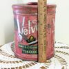 Velvet Pipe & Cigarette Tobacco Tin | Vintage Red Tobacco Canister with Pipe Illustration | Liggett and Myers Smoking Collectible - Image 6