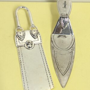 Neiman Marcus Silver-Plated Cake Server Set | Purse & High Heel Shaped Dessert Servers | Fashionable Hostess Gift or Bridal Shower Decor