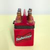 1998 Budweiser 6-Pack Beer Bottle Trinket Box | Mini Ceramic Hinged Keepsake | Anheuser-Busch Collector Gift Idea - Image 3