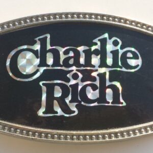 Charlie Rich CPI belt buckle -- 70's vintage prismatic belt buckle