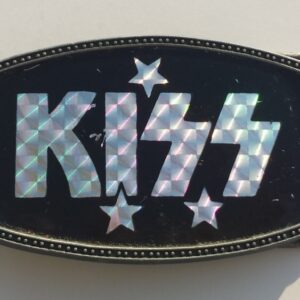 KISS belt buckle -- 70's vintage prismatic belt buckle