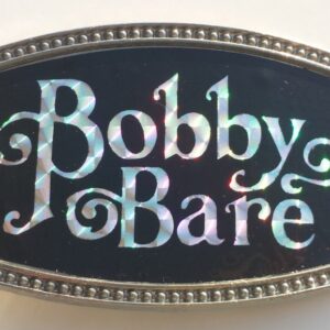 Bobby Bare CPI belt buckle -- 70's vintage prismatic belt buckle