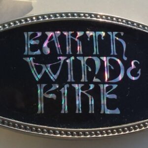 Earth, Wind & Fire belt buckle -- 70's vintage prismatic belt buckle