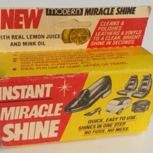 Instant Miracle Shine sponge for shoes and more! Vintage new-in-box!