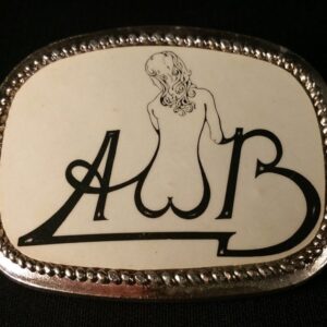 Average White Band (AWB) belt buckle -- awesome 70's vintage & super rare!
