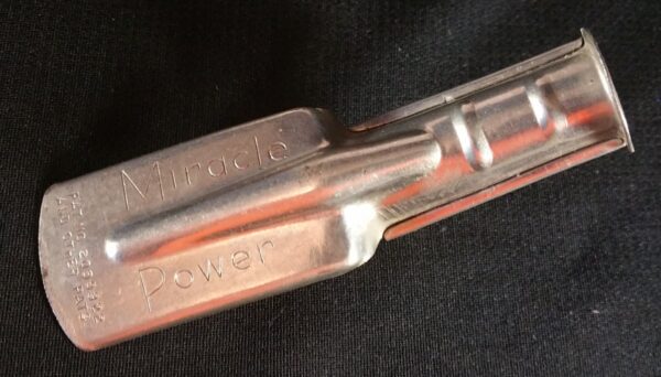 Vintage "Miracle Power Oil" self-piercing oil can spout