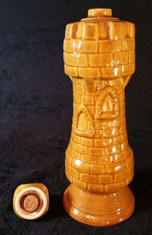 1960s Old Crow Bourbon Whisky/Whiskey chess piece decanter