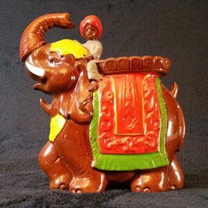 Beautiful 1940s Elephant Decanter for Bourbon Whisky/Whiskey, Scotch, Vodka, etc. -- India