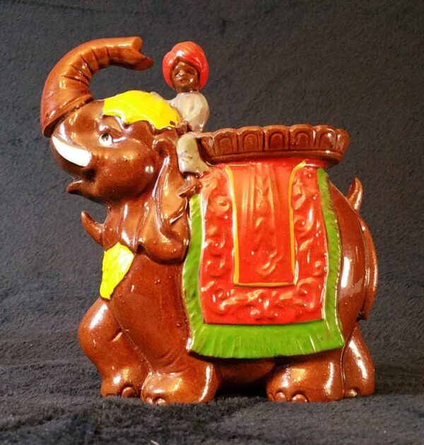 Beautiful 1940s Elephant Decanter for Bourbon Whisky/Whiskey, Scotch, Vodka, etc. -- India