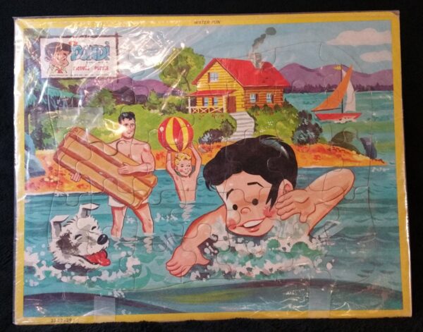 1961 vintage Dondi Picture Puzzle -- Water Fun -- amazing condition!