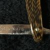 Shumate straight razor No. 256 9/16" full hollow ground with rare handle scales and original box! - Image 5