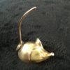 Vintage brass mouse! Paperweight, note holder, ring holder, receipt spindle, souvenir from Bavarian Inn, Frankenmuth, Michigan - Image 3