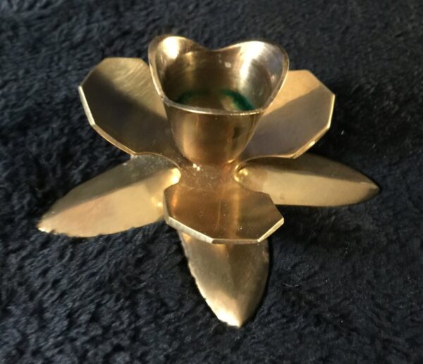 Brass lotus flower candle holder! Made in India