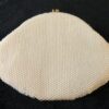 Midcentury white beaded clutch / purse / bag -- 1960s - Image 2